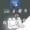 Housses de siège en tissu pour Peugeot Boxer - avec accoudoirs