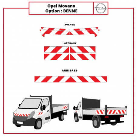 Kit de balisage Opel Movano Benne