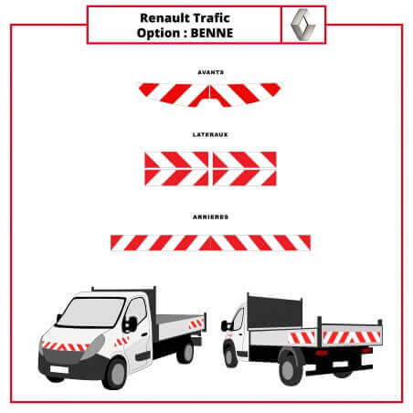 Kit de balisage - Renault Trafic Benne