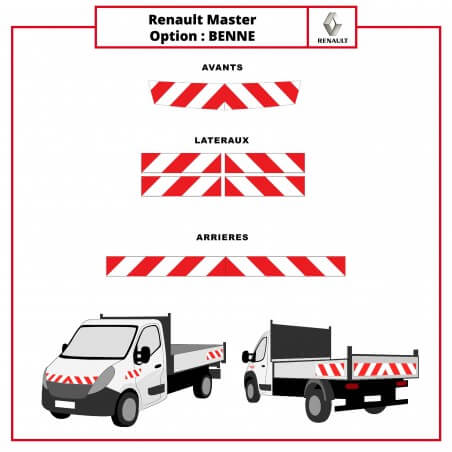 Kit de balisage Renault Master Benne Classe A 04/2010 - 06/2014